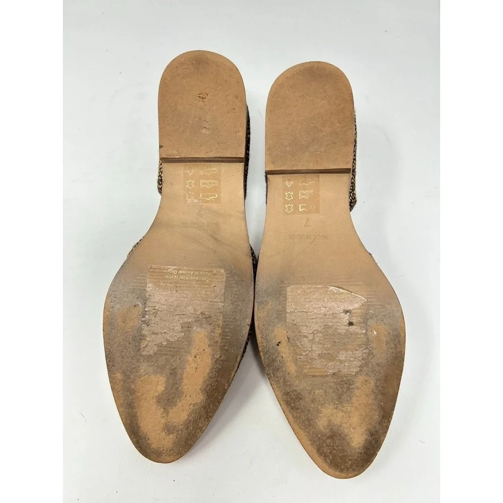 Madewell Marisa D'orsay Flat in Spotted Calf Hair Sz‎ 7
